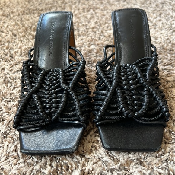 Jonathan Simkhai Audra Macrame Heeled Sandal in Black Size EU 36 | US 6 - Picture 12 of 12